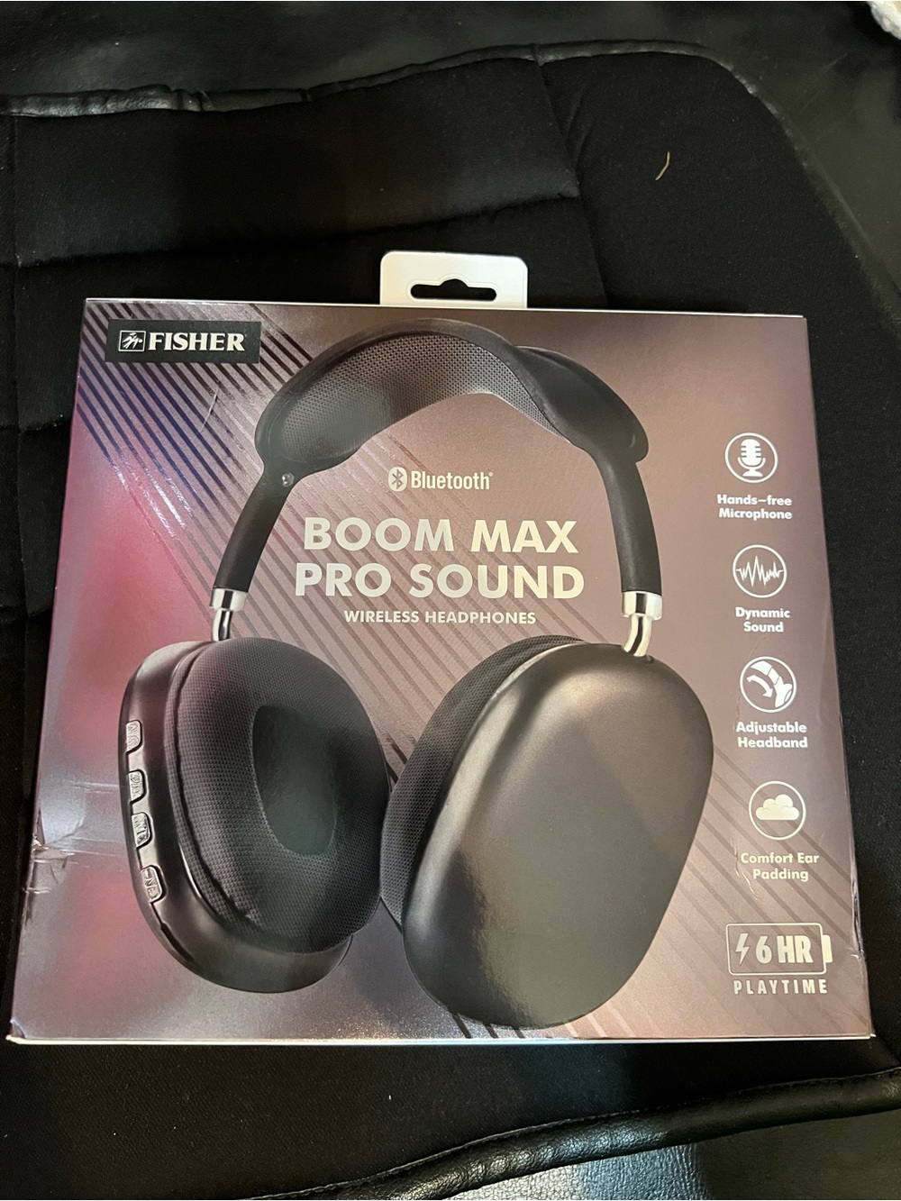 Fisher Boom Max Pro Sound Wireless Headphones — Black